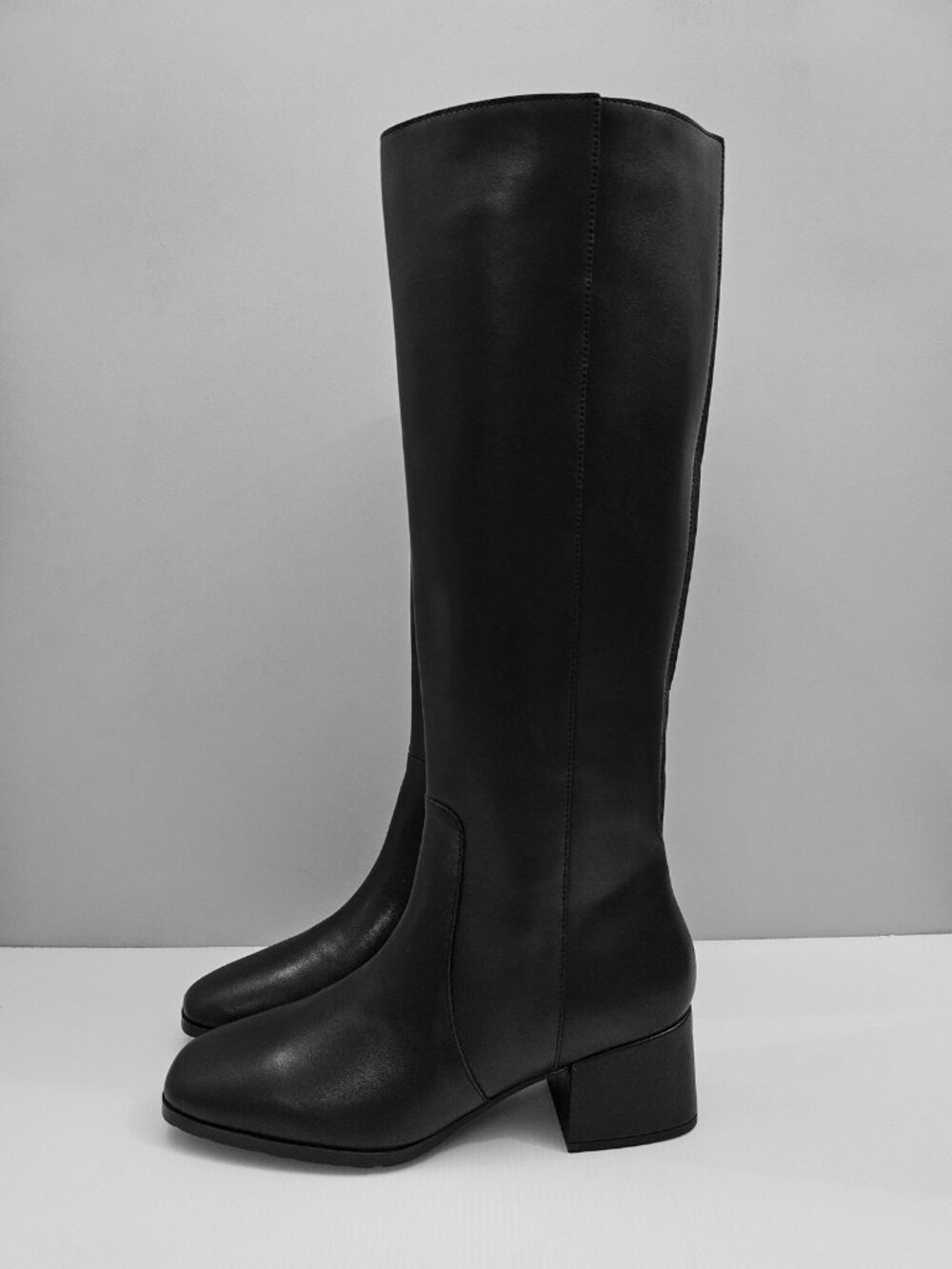 Blondo Felicity Waterproof Knee High Boots Womens 11 Black Leather Block Heel